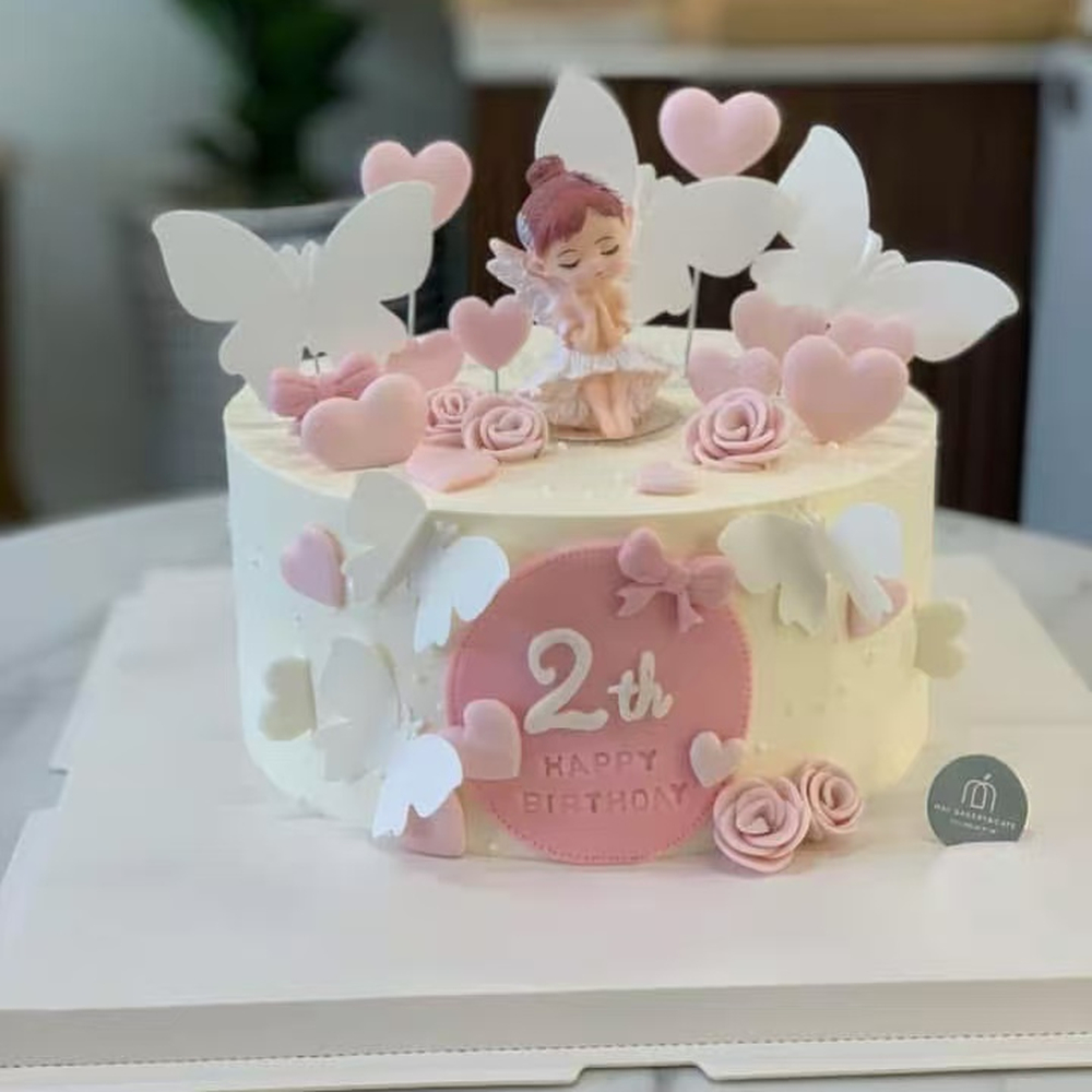 Pink birthday cake